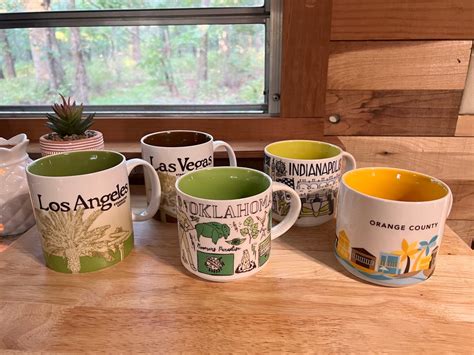 5 Starbucks Mugs