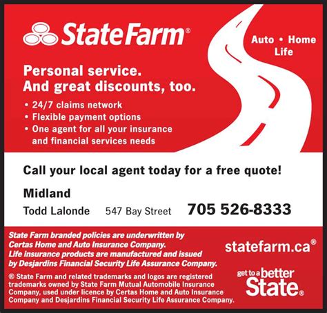 State Farm Insurance Opening Hours 547 Bay St Midland On