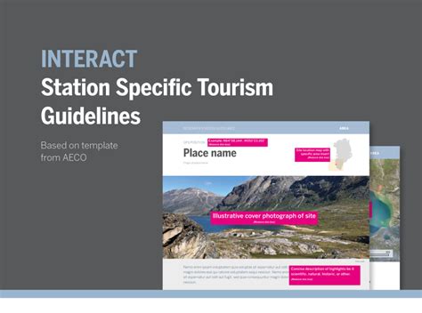 Station Specific Tourist Guideline Template And Deliverable Report