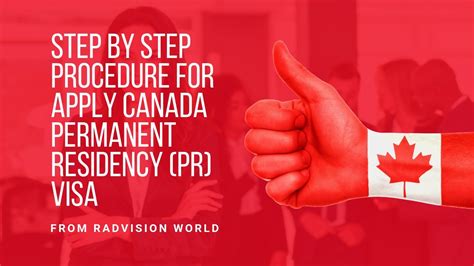 Step By Step Procedure For Apply Canada Permanent Residency Pr Visa