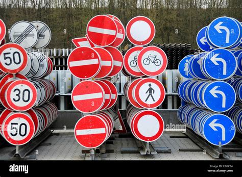 Stop Sign Germany Cut Out Stock Images Pictures Alamy