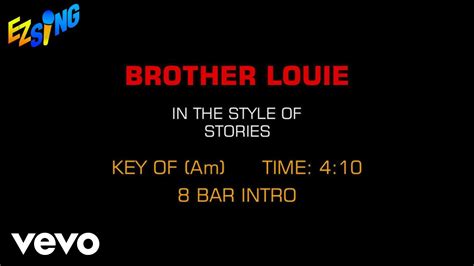 Stories Brother Louie Karaoke Ez Sing Youtube