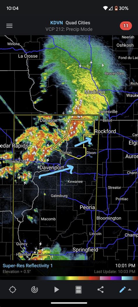 Strong Thunderstorms Move East Across Northern Edge Of Northeast Ohio