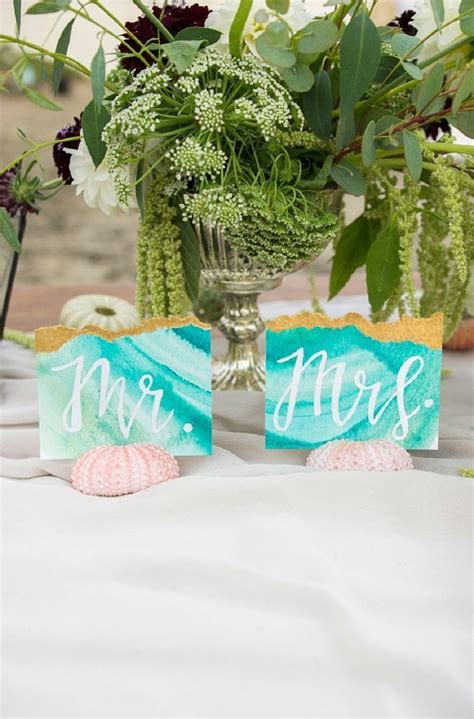 Styled Romantic Beach Anniversary Something Turquoise