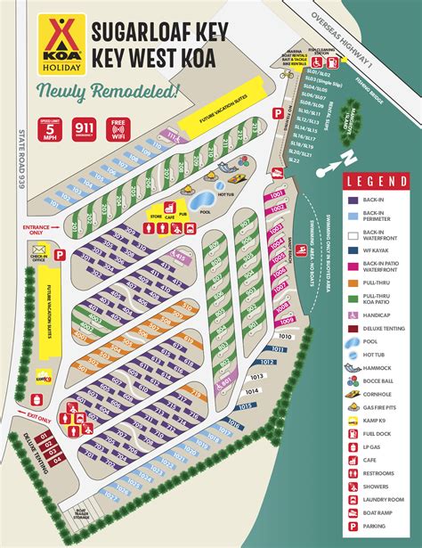 Sugarloaf Key Key West Koa Holiday Campground Map