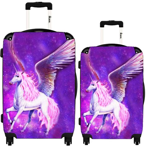 Suitcase Unicorn By Ikase Hardside Spinner Upright Luggage