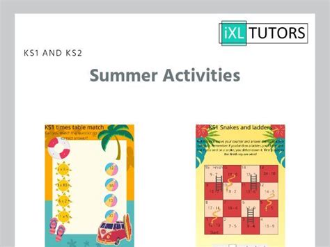 Summer Activities Primary Teaching Resources