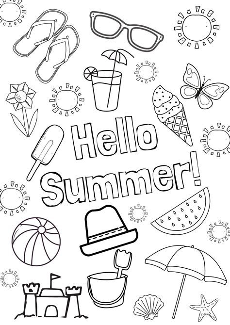 Summer Activity Printables For Kids Lesson Plans