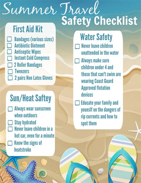 Summer Travel Safety Checklist Almost Supermom