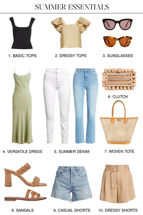 Summer Wardrobe Essentials 2022