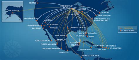 Sun Country Airlines Route Map Discussion About The Airline Industry