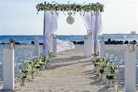 Sunscape Curacao S Beach Ceremony Set Up Photo Tropical Studio