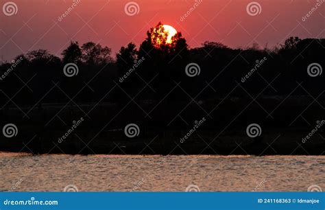 Sunset Is Destination Stock Image Image Of Botswanan 241168363