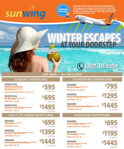 Sunwing Vacations Winter Escapes With Sunwing Vacations Winter