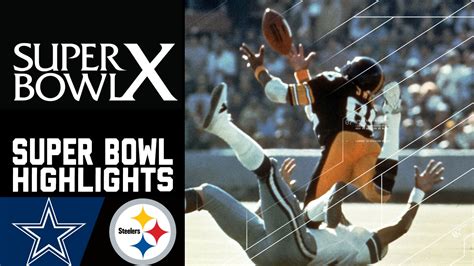 Super Bowl X Cowboys Vs Steelers