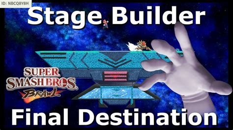 Super Smash Bros Ultimate Stage Builder Final Destination Brawl