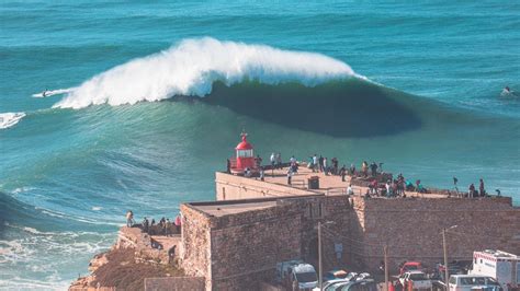 Surfing Massive Waves In Nazare Portugal Winter 2021 2022 Youtube