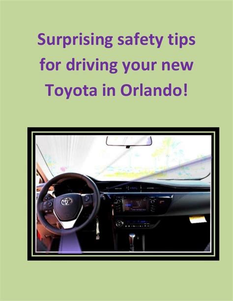 Surprising Orlando Toyota Safety Tips