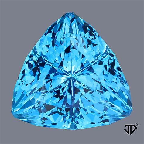 Swiss Blue Topaz Gemstone 12 73Ct John Dyer Precious Gemstones Co