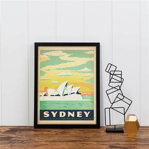 Sydney Australia Travel Print By I Heart Travel Art Notonthehighstreet Com