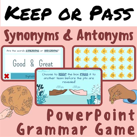 Synonyms And Antonyms Fun And Interactive Keep Or Pass Ppt Game For K