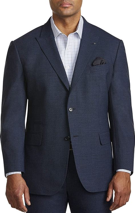 Synrgy By Dxl Men S Big Tall Jacket Relaxer Performance Melange Suit