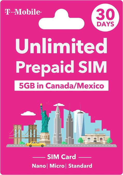 T Mobile Usa Mexico Canada Prepaid Sim Card Simcard Sg