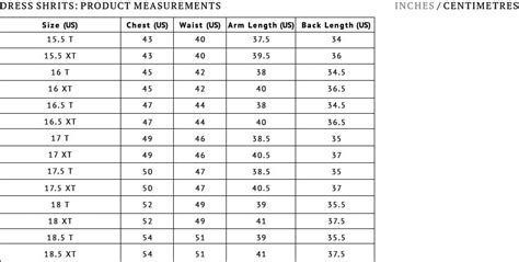 Tall Men Amp 39 S Clothing Size Chart American Tall