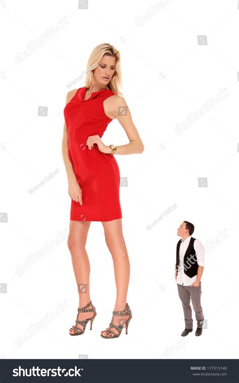 Tall Woman And Small Man Stock Photo 177315140 Shutterstock