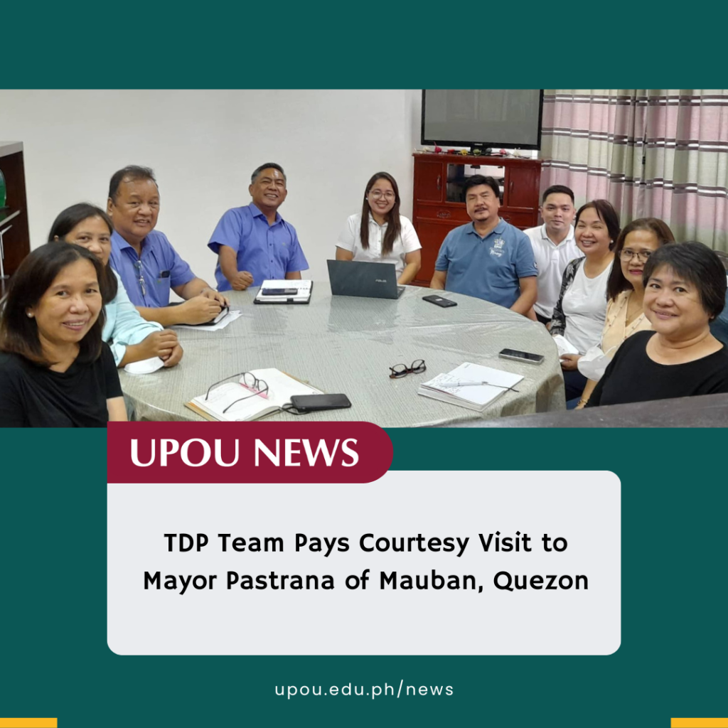 Tdp Team Pays Courtesy Visit To Mayor Pastrana Of Mauban Quezon