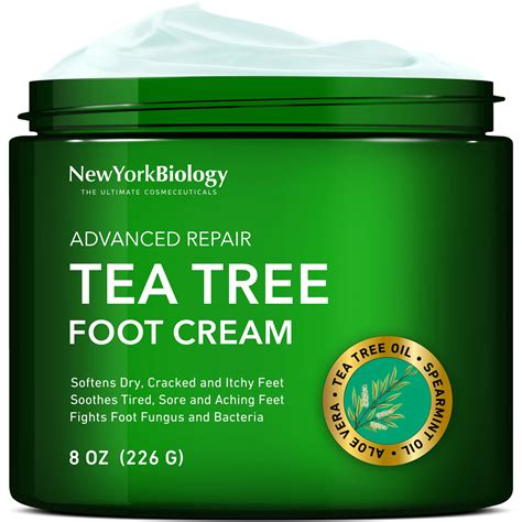 Tea Tree Oil Foot Balm Antifungal Athletes Foot Care For Dry Feet Moisturizing Cream For