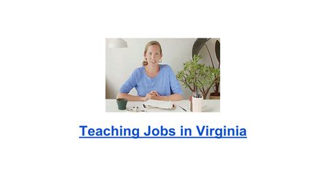 Teaching Jobs In Virginia Virginia Teacher Jobs