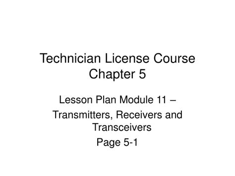 Technician License Course Ppt Download