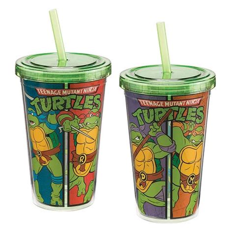 Teenage Mutant Ninja Turtles 12 Oz Acrylic Travel Cup Vandor Teenage Mutant Ninja Turtles