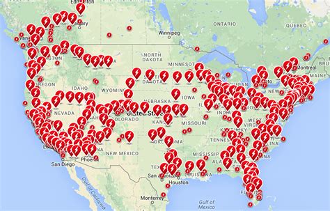 Tesla Charging Locations Map