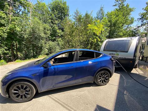 Tesla Model Y S In Canada Will Come With A Towing Capacity As Pictures