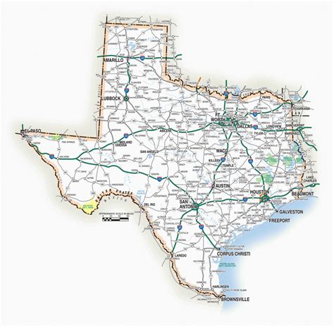 Texas Highway Map Print Free Print Out Maps Tx State Map Free Pallets Pinterest