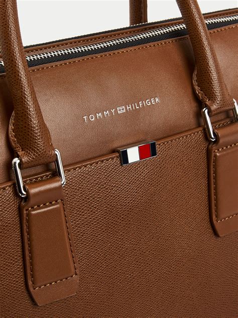 Th Business Leather Laptop Bag Tommy Hilfiger