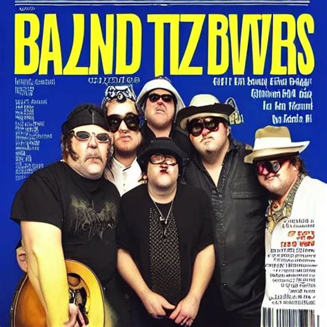 The Band Blues Traveler On The Cover Of A Music Stable Diffusion