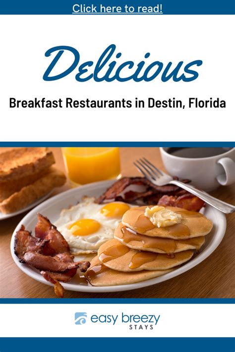 The Best Breakfast Restaurants In Destin Florida Easy Breezy Stays