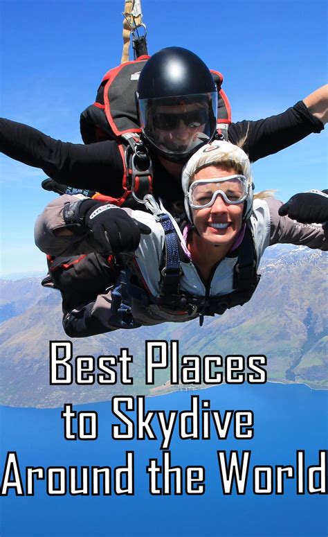 The Best Destinations For Skydiving Around The World Http Www