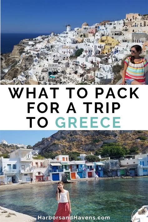 The Best Greece Packing List You Need To Use For Your Summer Vacation Harbors Amp Havens