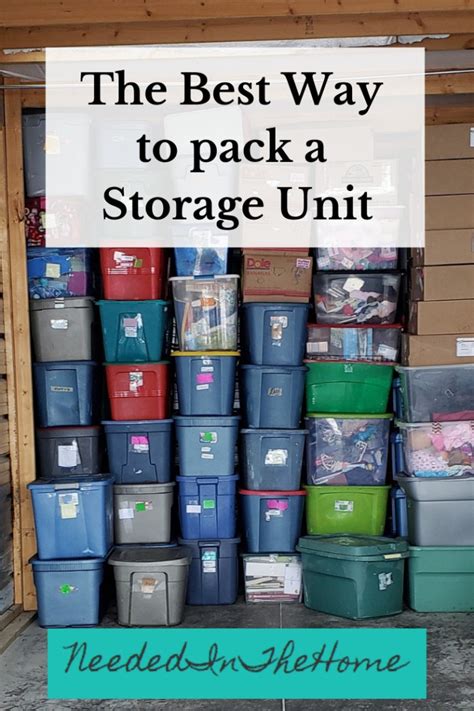 The Best Way To Pack A Storage Unit Neededinthehome