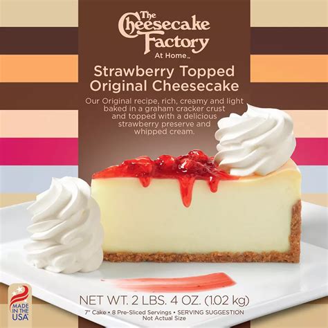 The Cheesecake Factory Strawberry Topped Original Cheesecake Shop