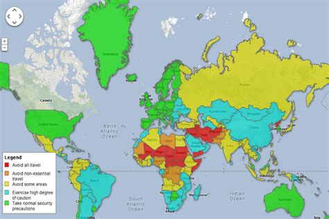 The Countries With The Most Travel Warnings From The Us And Canada