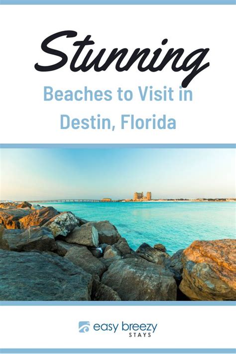 The Cover Of A Travel Guide For Visiting Beaches To Visit In Destin