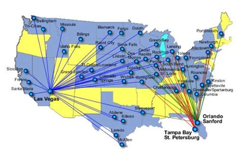 The Cranky Flier Allegiant Air Best Travel Deals Route Map