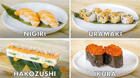 The Different Kinds Of Sushi Types Names And Photos Delishably