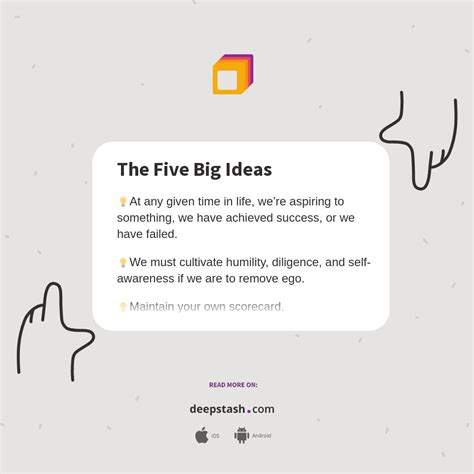 The Five Big Ideas Deepstash