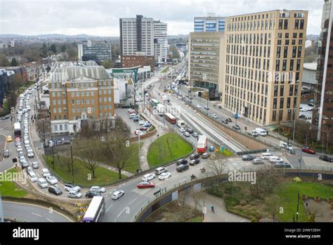 The Five Ways Island Birmingham The Tramway About To Be Opened